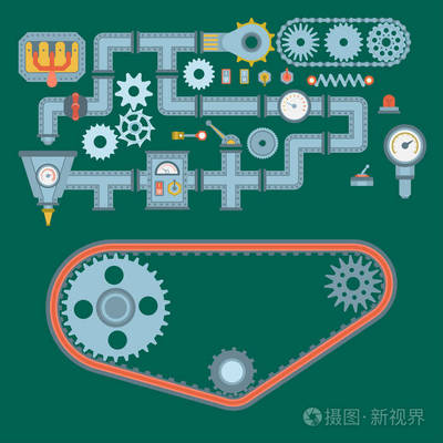 從矢量設(shè)計到精密制造 機械零件與設(shè)備的設(shè)計細節(jié)與工業(yè)技術(shù)